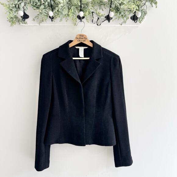 Diane Von Furstenberg Jackets & Blazers - diane von furstenberg 100% Wool Black Pants Pleated Size 10 17-30811